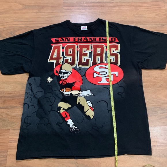 Vintage San Francisco 49ers Jumbo Print Graphic All Over Print T-shirt Men’s XL - Picture 6 of 6